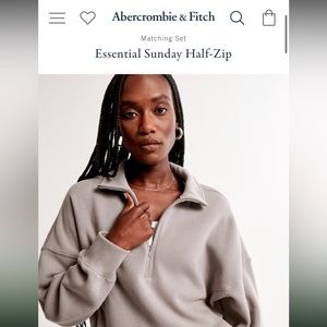 Essential Sunday Half-Zip Abercrombie